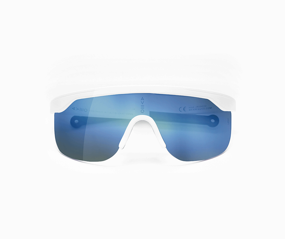 IRIDE WHITE - BLUE MIRROR LENS