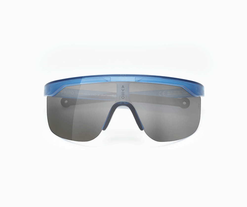 IRIDE FADE NAVY - SILVER MIRROR LENS