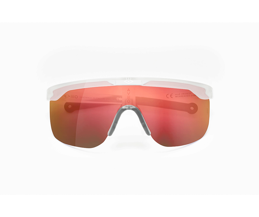 IRIDE CLEAR - RED MIRROR LENS