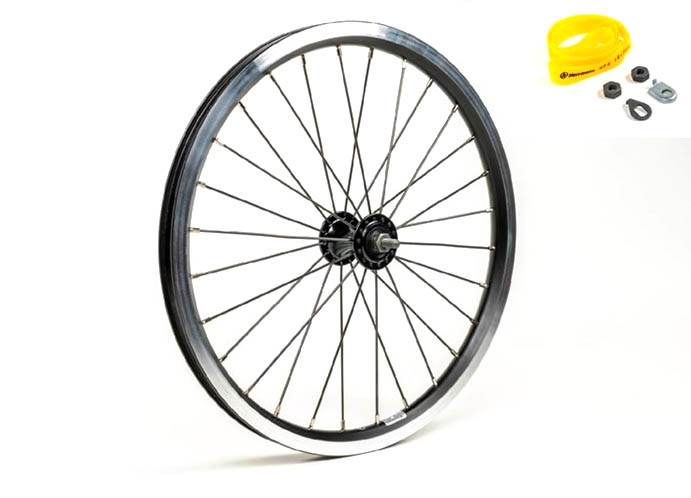 Front wheel radial lacing incl fittings - STD