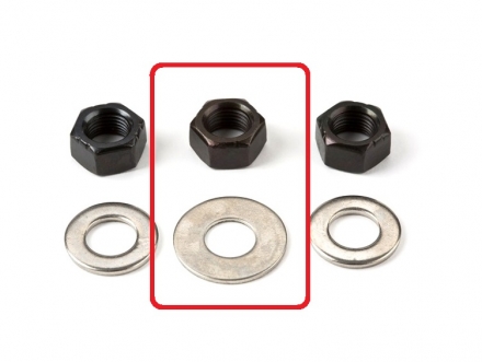Chain tensioner nut + washer - 1 / 2-spd