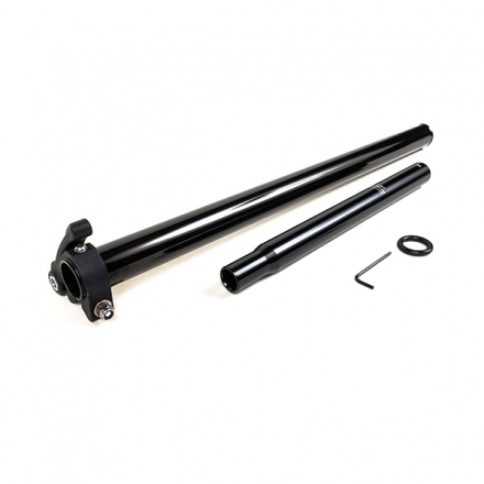 Seat post - steel telescopic (Black)