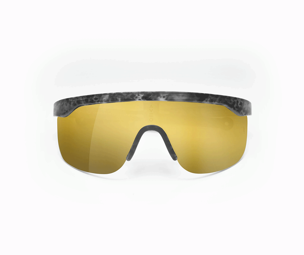 IRIDE MARBLE BLACK - GOLD MIRROR LENS