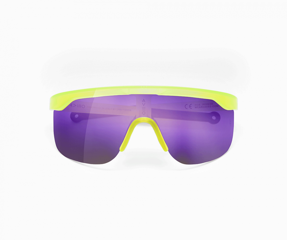IRIDE FLUO YELLOW - PURPLE MIRROR LENS