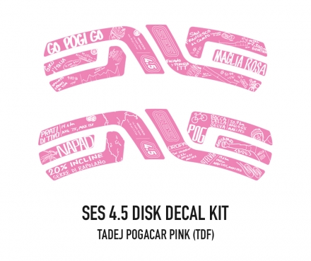 ENVE SES 4.5 Disk Decal kit - Tadej Pogacar pink(Giro d' italia)