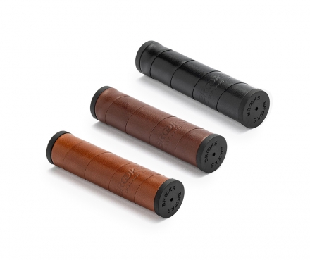 WILLOW LEATHER GRIPS 130/130(BLACK,HONEY,BROWN)