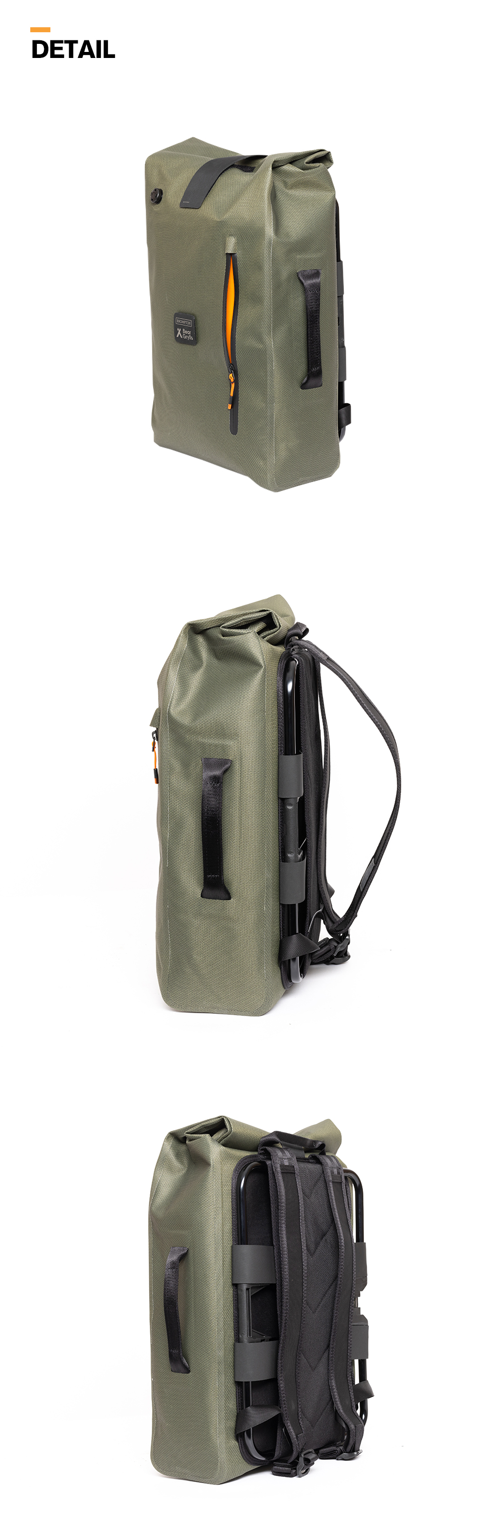 Brompton x Bear Grylls Waterproof Backpack |